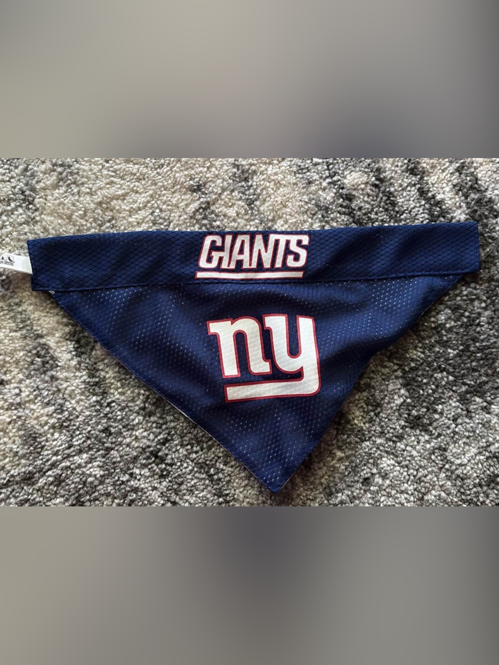 New York Giants Navy Dog Bandana - 'NY' Logo